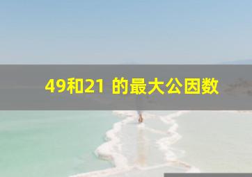 49和21 的最大公因数